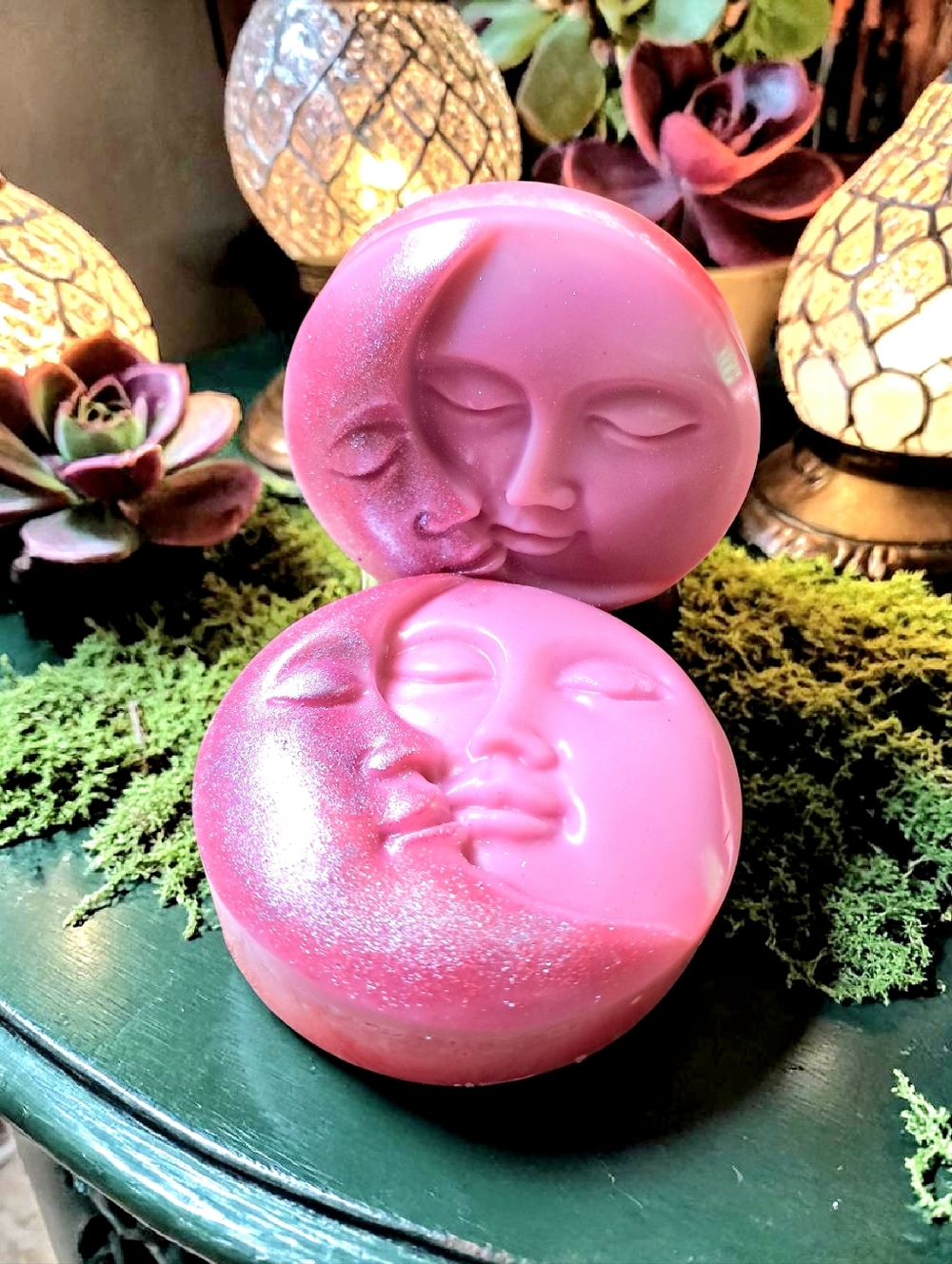 Hand crafted, Wicked Worthy Wax, Salt Scrub Luna and Sol Medallions - Picture 2 of 5
